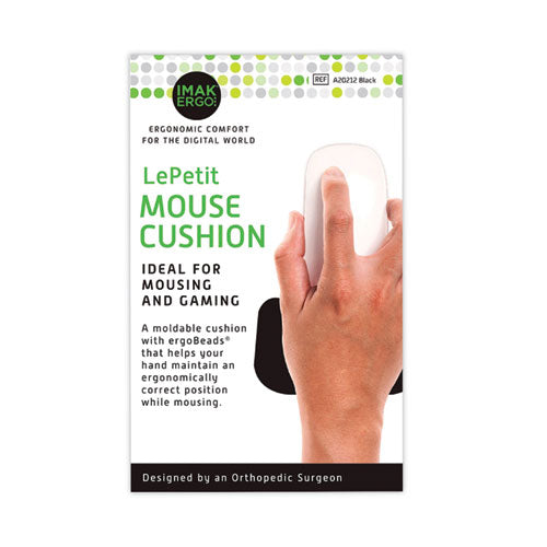 Image of IMAK® Ergo Le Petit Mouse Wrist Cushion, 4.25 x 2.5, Black