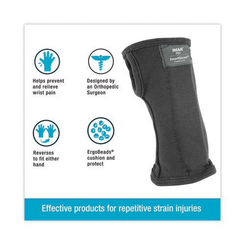 Image of IMAK® RSI SmartGlove Wrist Wrap, Small, Fits Hands Up to 3.25" Wide, Black