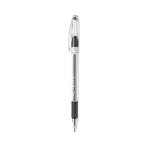 Image of Pentel® R.s.v.p. Ballpoint Pen Value Pack, Stick, Medium 1 Mm, Black Ink, Clear/black Barrel, 24/pack