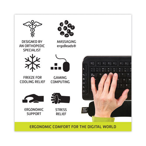Image of IMAK® Ergo Keyboard Wrist Cushion, 17.75 x 3, Black
