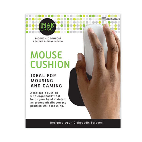Image of IMAK® Ergo Mouse Wrist Cushion, 5.75 x 3.75, Black