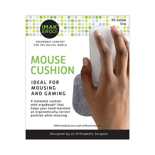 Image of IMAK® Ergo Mouse Wrist Cushion, 5.75 x 3.75, Gray