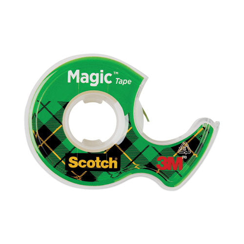 Image of Scotch® Magic Tape In Handheld Dispenser, 1" Core, 0.75" X 25 Ft, Clear, 3/pack