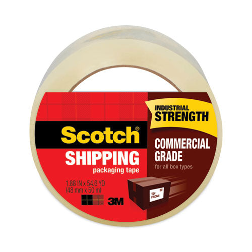 Image of Scotch® 3750 Commercial Grade Packaging Tape, 3" Core, 1.88" X 54.6 Yds, Clear