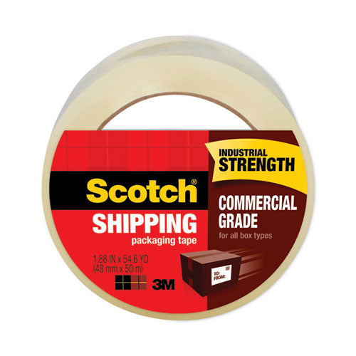 Image of Scotch® 3750 Commercial Grade Packaging Tape With St-181 Pistol-Grip Dispenser, 3" Core, 1.88" X 54.6 Yds, Clear, 36/carton