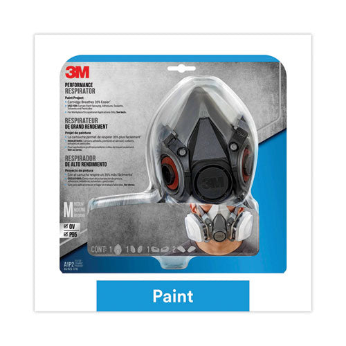 Image of 3M Half Facepiece Paint Spray/pesticide Respirator, Medium