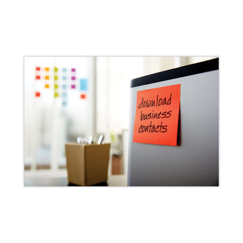 Image of Post-it® Notes Super Sticky Pads in Playful Primary Collection Colors, 3" x 3", 90 Sheets/Pad, 5 Pads/Pack