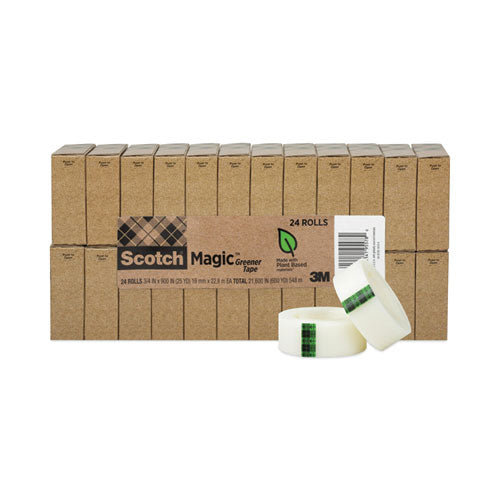 Image of Scotch® Magic Greener Tape, 1" Core, 0.75" X 75 Ft, Clear, 24/pack