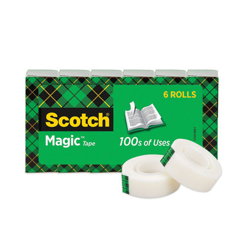 Image of Scotch® Magic Tape Refill, 1" Core, 0.75" X 36 Yds, Clear, 6/pack