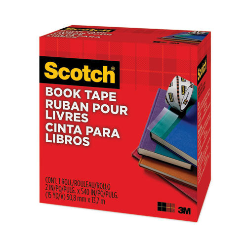 Image of Scotch® Book Tape, 3" Core, 2" X 15 Yds, Clear