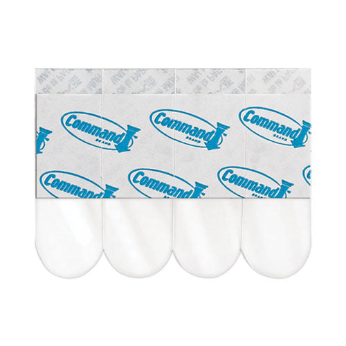 Image of Command General Purpose Designer Hooks, Medium, Plastic, White, 3 lb Capacity, 50 Hooks and 50 Strips/Carton