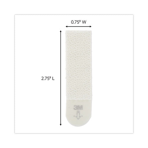 Image of Command Picture Hanging Strips, Cabinet Pack, Removable, Holds Up To 6 Lbs Per Pair, 0.75 X 2.75, White, 4/set, 50 Sets/carton