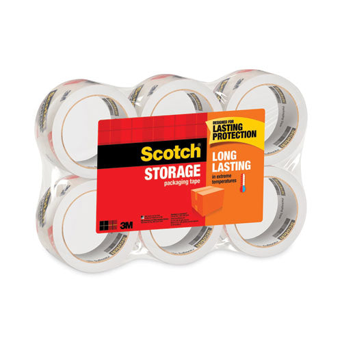 Image of Scotch® Storage Tape, 3" Core, 1.88" X 54.6 Yds, Clear, 6/pack