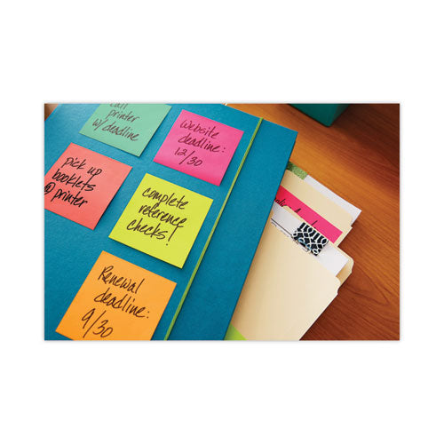 Image of Post-it® Notes Original Pads in Poptimistic Colors, Value Pack, 3" x 3", 100 Sheets/Pad, 14 Pads/Pack
