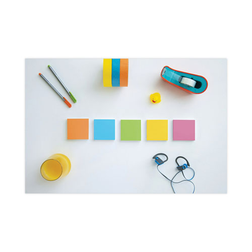 Image of Post-it® Notes Super Sticky Pads in Energy Boost Collection Colors, Cabinet Pack, 3" x 3", 70 Sheets/Pad, 24 Pads/Pack