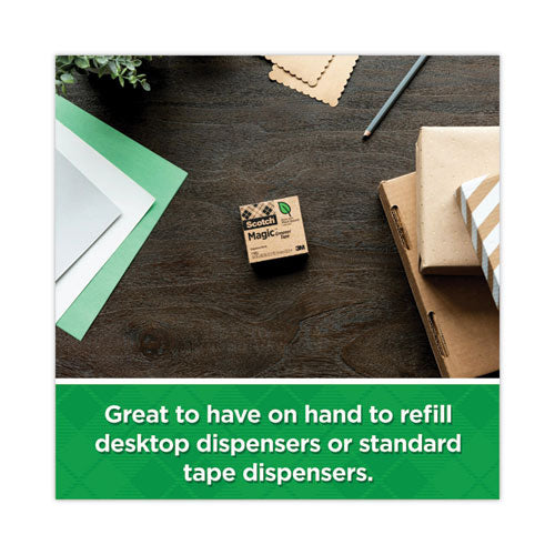 Image of Scotch® Magic Greener Tape, 1" Core, 0.75" X 75 Ft, Clear, 12/pack