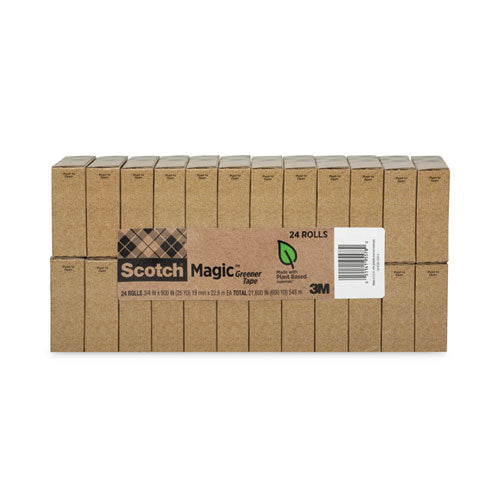 Image of Scotch® Magic Greener Tape, 1" Core, 0.75" X 75 Ft, Clear, 24/pack