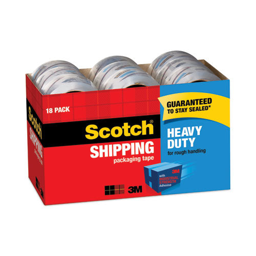 Image of Scotch® 3850 Heavy-Duty Packaging Tape Cabinet Pack, 3" Core, 1.88" X 54.6 Yds, Clear, 18/pack