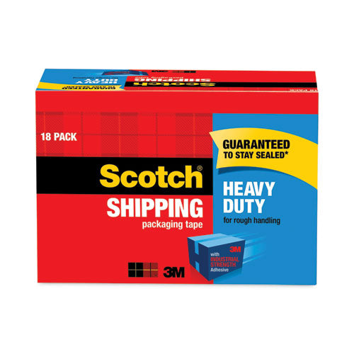 Image of Scotch® 3850 Heavy-Duty Packaging Tape Cabinet Pack, 3" Core, 1.88" X 54.6 Yds, Clear, 18/pack