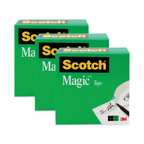 Image of Scotch® Magic Tape Refill, 3" Core, 1" X 72 Yds, Clear, 3/pack