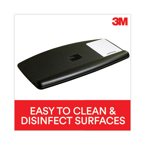 Image of 3M Easy Adjust Keyboard Tray, Standard Platform, 23" Track, Black