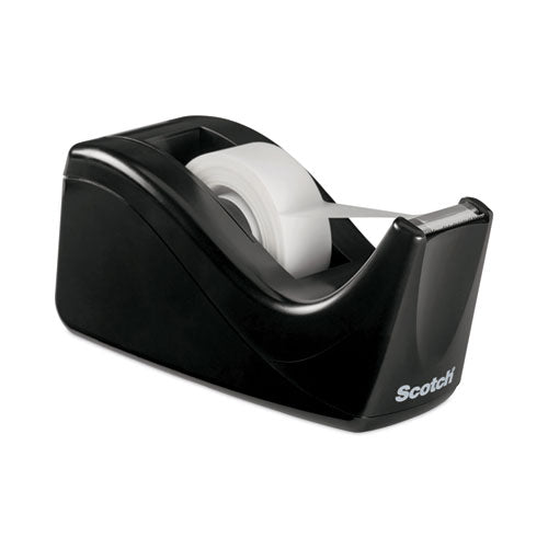 Image of Scotch® Value Desktop Tape Dispenser, 1" Core, Two-Tone Black