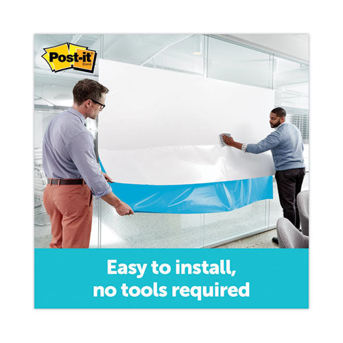 Image of Post-it® Dry Erase Surface, Laminate Film, 96" x 7 mil x 48", White