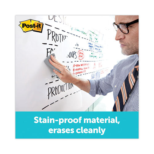 Image of Post-it® Dry Erase Surface, Laminate Film, 96" x 7 mil x 48", White