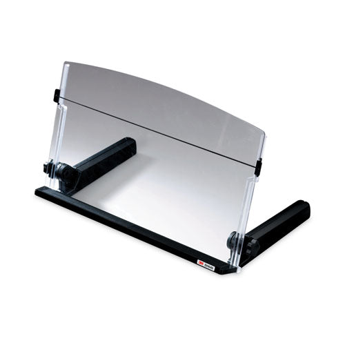 Image of 3M In-Line Freestanding Copyholder, 300 Sheet Capacity, Plastic, Black/clear