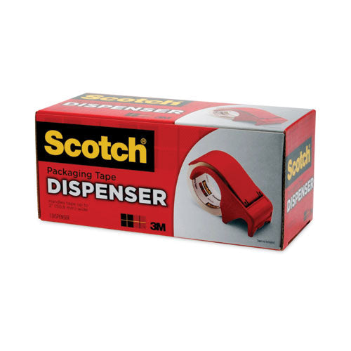 Image of Scotch® Compact And Quick Loading Dispenser For Box Sealing Tape, 3" Core, For Rolls Up To 2" X 60 Yds, Red