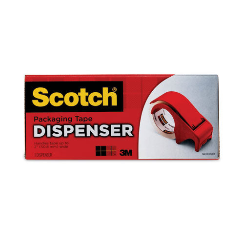 Image of Scotch® Compact And Quick Loading Dispenser For Box Sealing Tape, 3" Core, For Rolls Up To 2" X 60 Yds, Red
