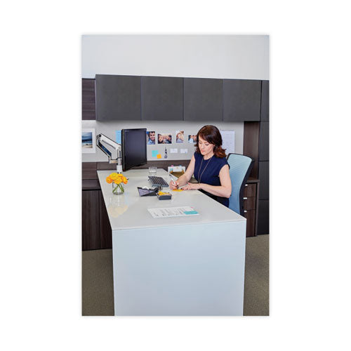 Image of Post-it® Pop-up Notes Clear Top Pop-up Note Dispenser, For 3 x 3 Pads, Black, Includes 50-Sheet Pad of Canary Yellow Pop-up Pad