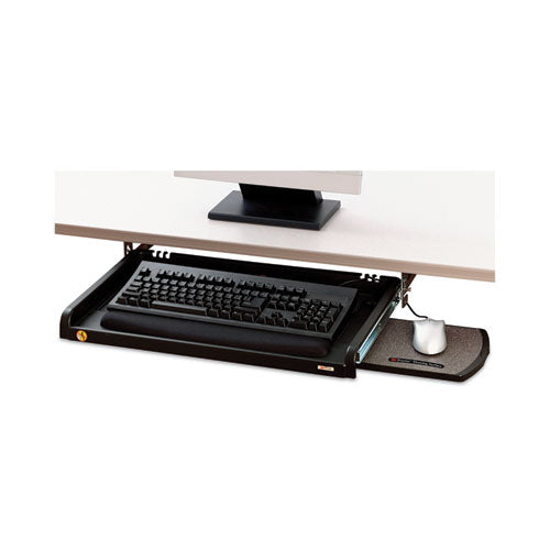 Image of 3M Under Desk Keyboard Drawer, 23w X 14d, Black