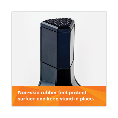 Image of 3M Adjustable Monitor Stand, 16" X 12" X 1.75" To 5.5", Black, Supports 20 Lbs