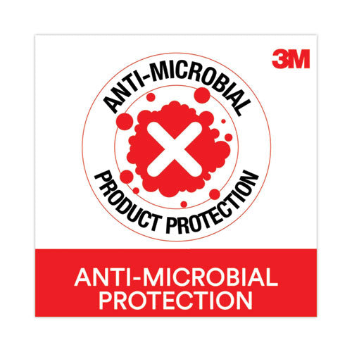 Image of 3M Antimicrobial Gel Compact Mouse Pad with Wrist Rest, 8.6 x 6.75, Black
