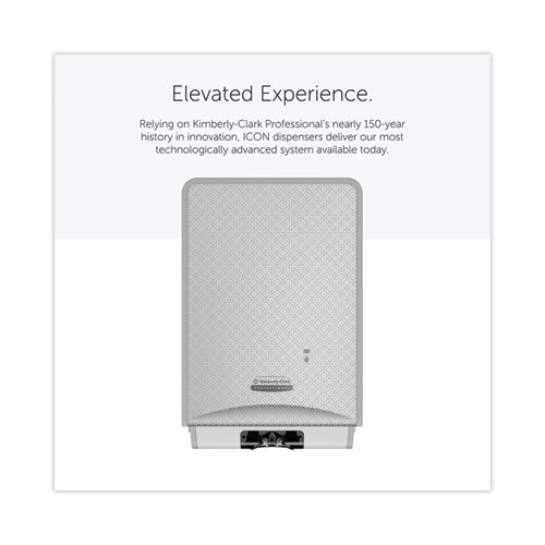 Image of Kimberly-Clark Professional ICON Automatic Soap and Sanitizer Dispenser, 1.2 L, 8.06 x 14.18 x 4.75, Silver Mosaic