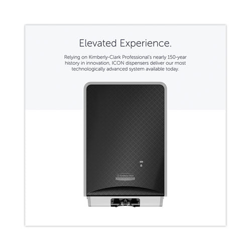 Image of Kimberly-Clark Professional ICON Automatic Soap and Sanitizer Dispenser, 1.2 L, 8.06 x 14.18 x 4.75, Black Mosaic