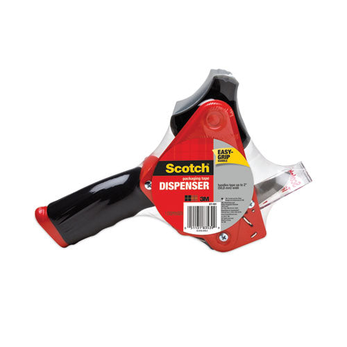 Image of Scotch® Pistol Grip Packaging Tape Dispenser, 3" Core, For Rolls Up To 2" X 60 Yds, Red