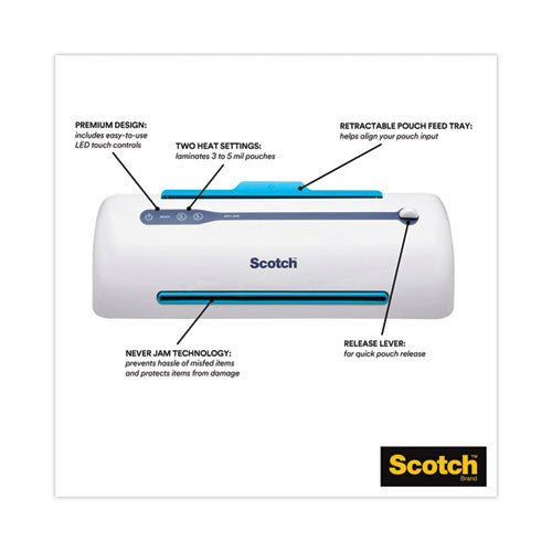 Image of Scotch Pro 9" Thermal Laminator, 9" Max Document Width, 5 Mil Max Document Thickness