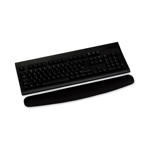 Image of 3M Antimicrobial Foam Keyboard Wrist Rest, 18 x 2.75, Black