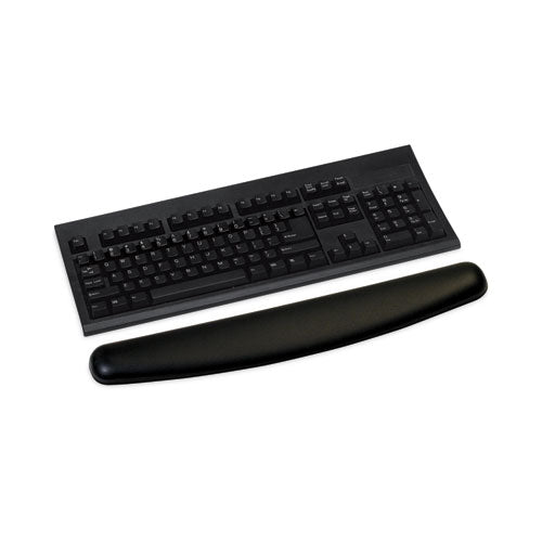 Image of 3M Antimicrobial Gel Compact Keyboard Wrist Rest, 18 x 2.75, Black