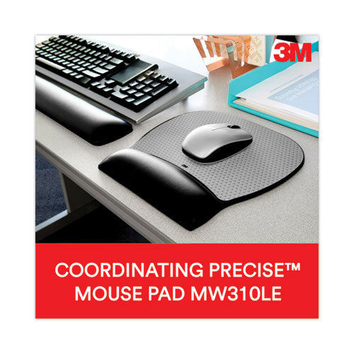 Image of 3M Antimicrobial Gel Large Keyboard Wrist Rest, 19 x 2.75, Black