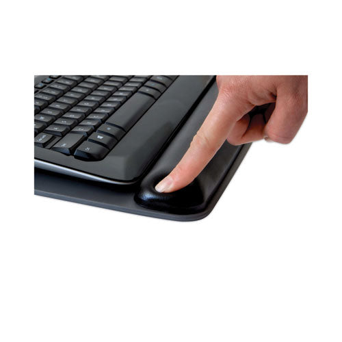 Image of 3M Antimicrobial Gel Keyboard Wrist Rest Platform, 19.6 x 10.6, Black/Gray/Silver
