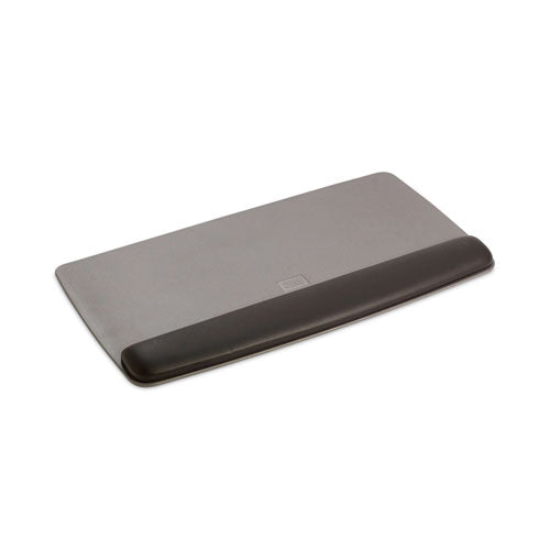 Image of 3M Antimicrobial Gel Keyboard Wrist Rest Platform, 19.6 x 10.6, Black/Gray/Silver