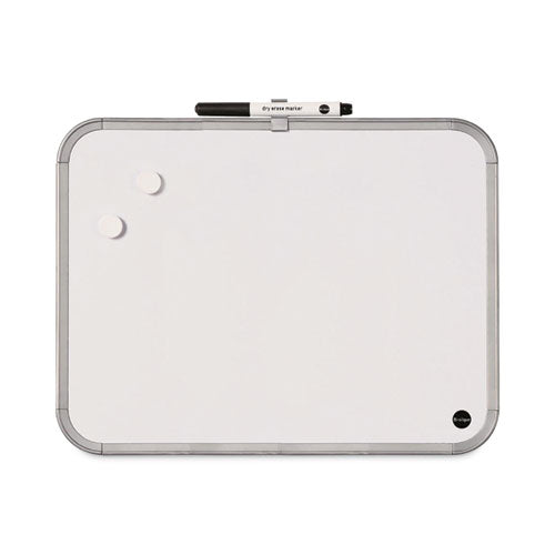 Image of MasterVision® Magnetic Dry Erase Board, 11" x 14", White Surface, White Plastic Frame