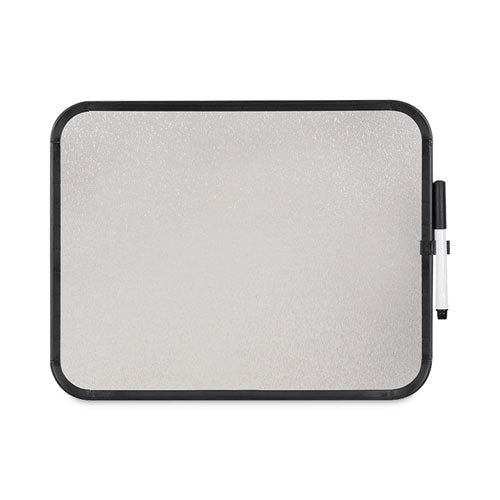 Image of MasterVision® Magnetic Dry Erase Board, 11" x 14", White Surface, Black Plastic Frame