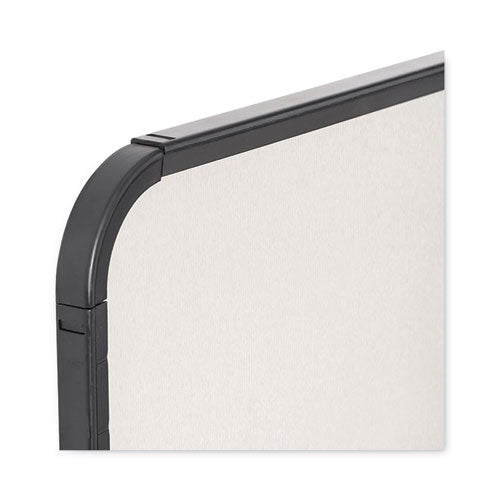 Image of MasterVision® Magnetic Dry Erase Board, 11" x 14", White Surface, Black Plastic Frame