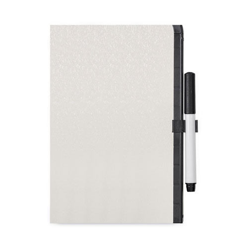 Image of MasterVision® Magnetic Dry Erase Board, 11" x 14", White Surface, Black Plastic Frame