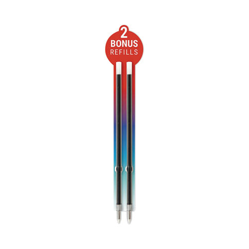 Image of Zebra® X-701 Ballpoint Pen, Retractable, Fine 0.7 Mm, Black Ink, Black Barrel