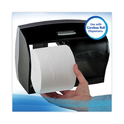 Image of Scott® Essential Extra Soft Coreless Standard Roll Bath Tissue, Septic Safe, 2-Ply, White, 800 Sheets/roll, 36 Rolls/carton